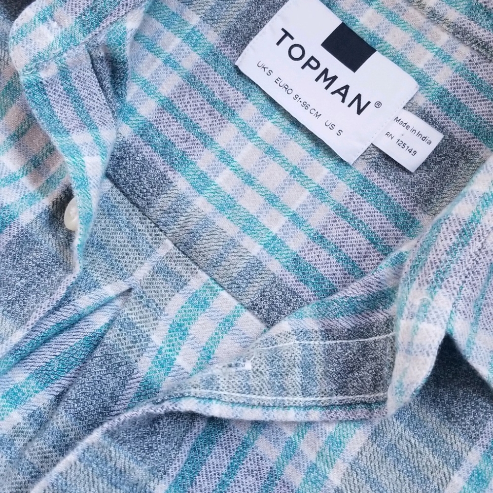 Hardly Worn Short Sleeve Flannel Mens Small